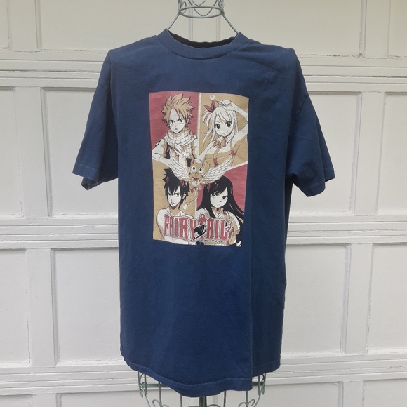 Anime Other - Anime TShirt 100% All Cotton Dark Blue Fairy Tail